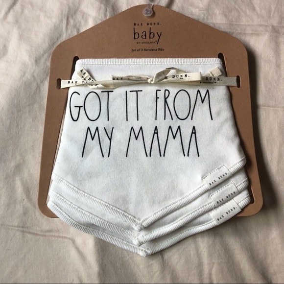 Rae Dunn Other - Rae Dunn Baby Bandana Bibs Set of 3